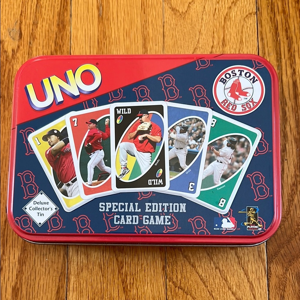 Mattel Red Sox 2005 Special Edition UNO Card Game in Deluxe Collector’s Tin
